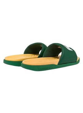 Flip Flops Lacoste Dualiste Verde e Amarelo Homem