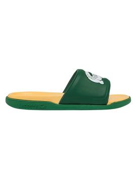 Flip Flops Lacoste Dualiste Verde e Amarelo Homem