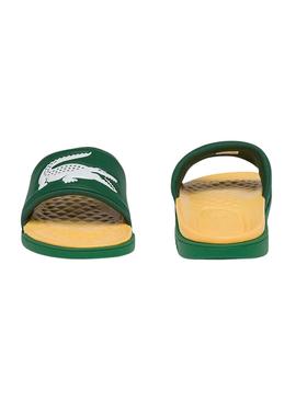 Flip Flops Lacoste Dualiste Verde e Amarelo Homem