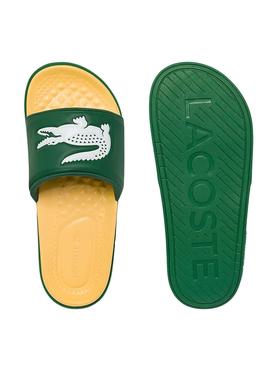 Flip Flops Lacoste Dualiste Verde e Amarelo Homem