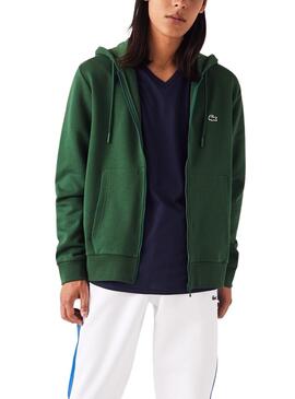 Sweat Lacoste Básica Verde para Homem