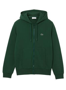 Sweat Lacoste Básica Verde para Homem