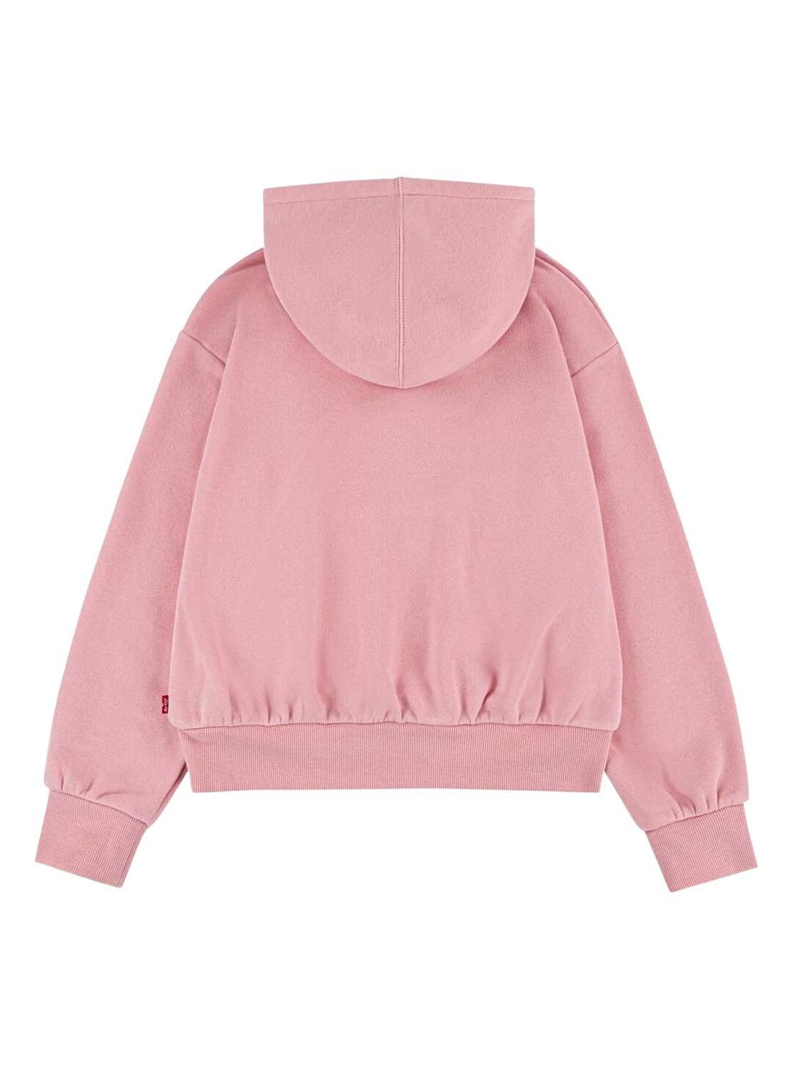 Sweat Levis Poster Logo Rosa para Menina