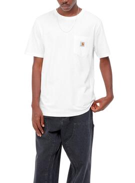 T-Shirt Carhartt Pocket Branco para Homem