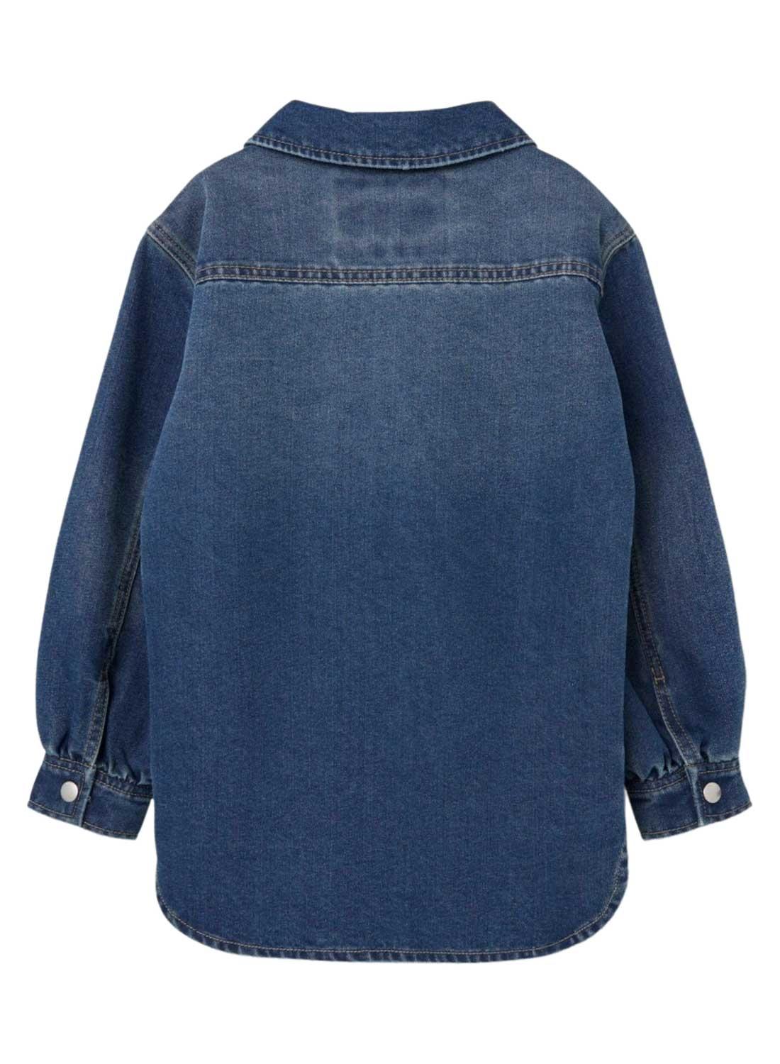 Overshirt Name It Star Denim Azul para Menina