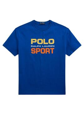 T-Shirt Polo Ralph Lauren Sport Azul para Homem