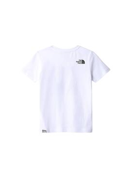 T-Shirt The North Face Box Branco para Menino