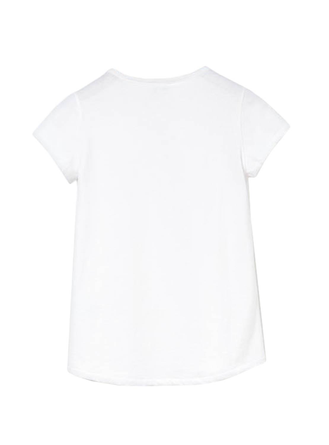 T-Shirt Lacoste Logo Branco Menina