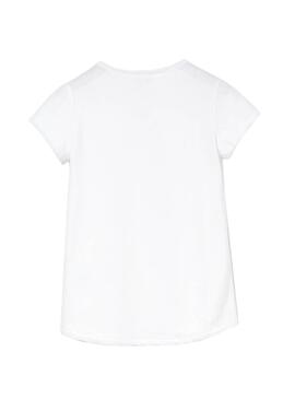 T-Shirt Lacoste Logo Branco Menina