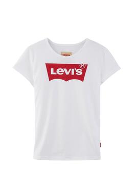 T- Shirt Levis Kids Bat Branco