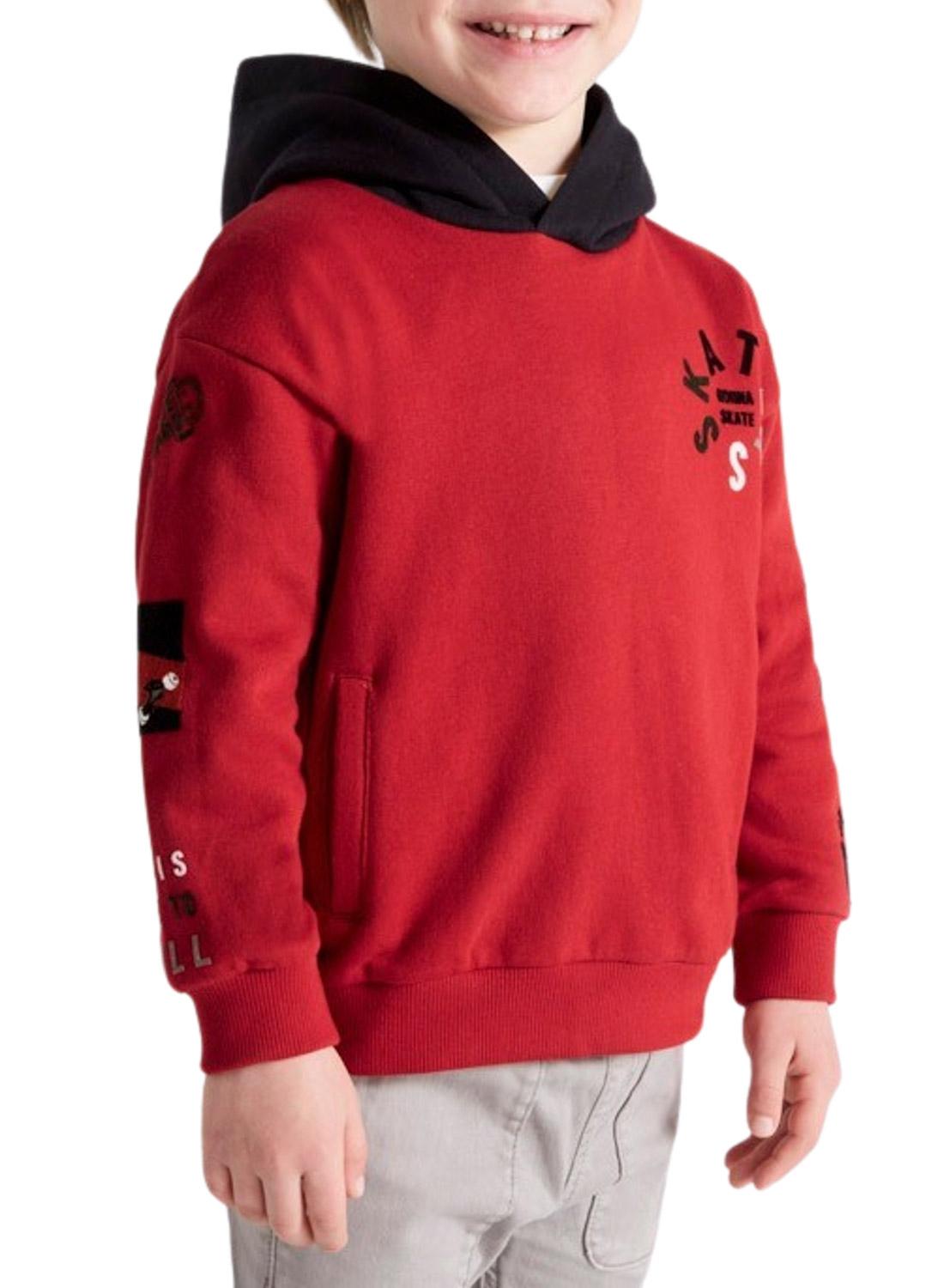 Sweat Mayoral Flock Parches Vermelho para Menino