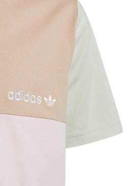T-Shirt Adidas Colorblock Pastel Menino e Menina