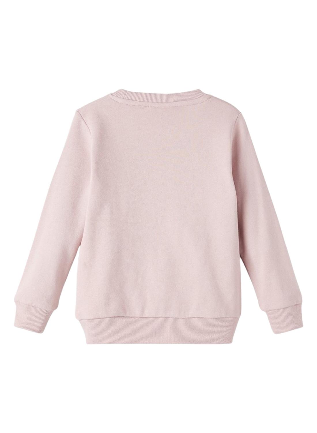 Sweat Name It Nida Impresso para Menina Rosa