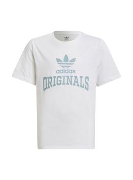 T-Shirt Adidas Graphic para Menina Branco