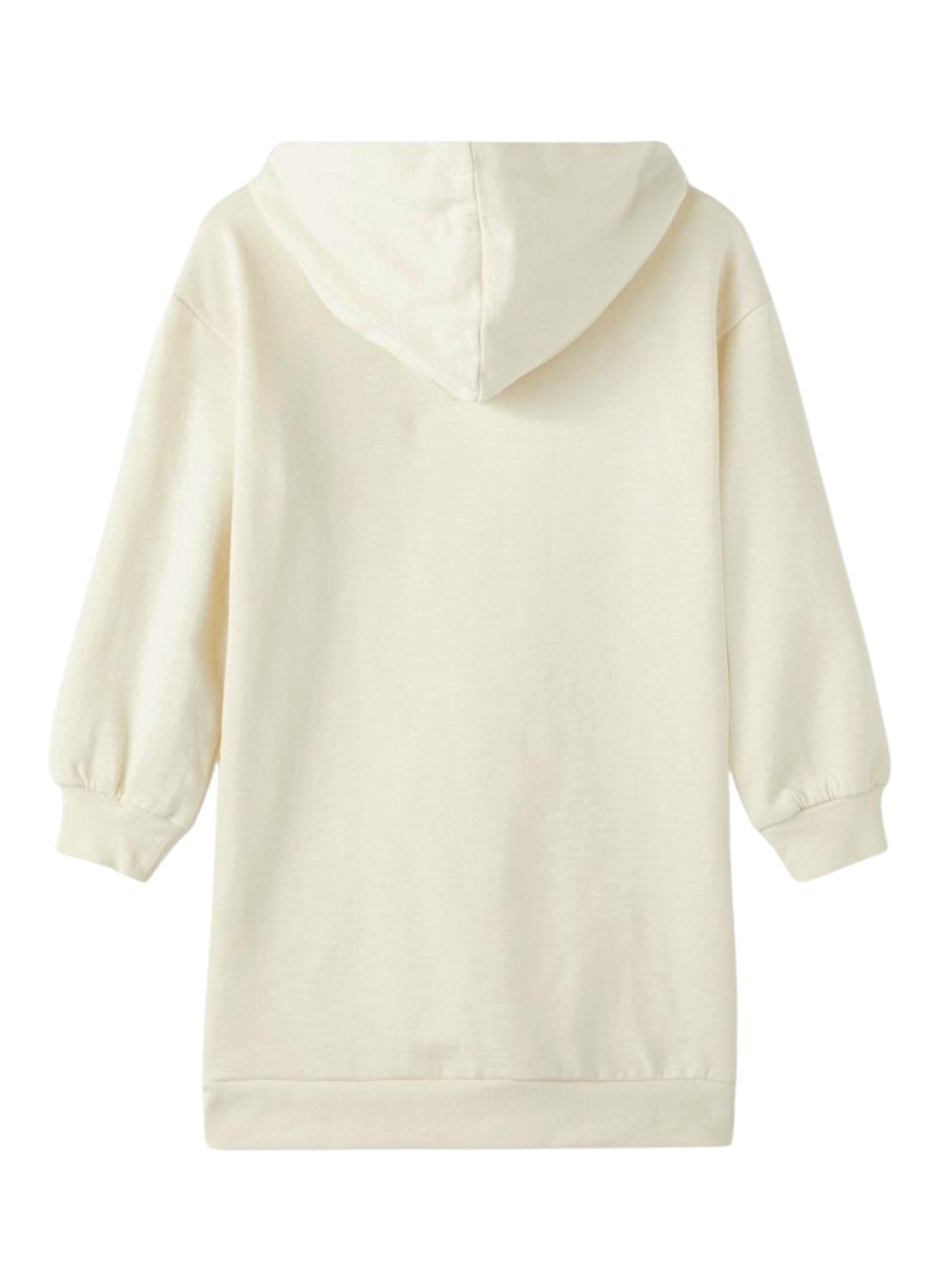 Sweat Name It Vestido Naretro para Menina Branco