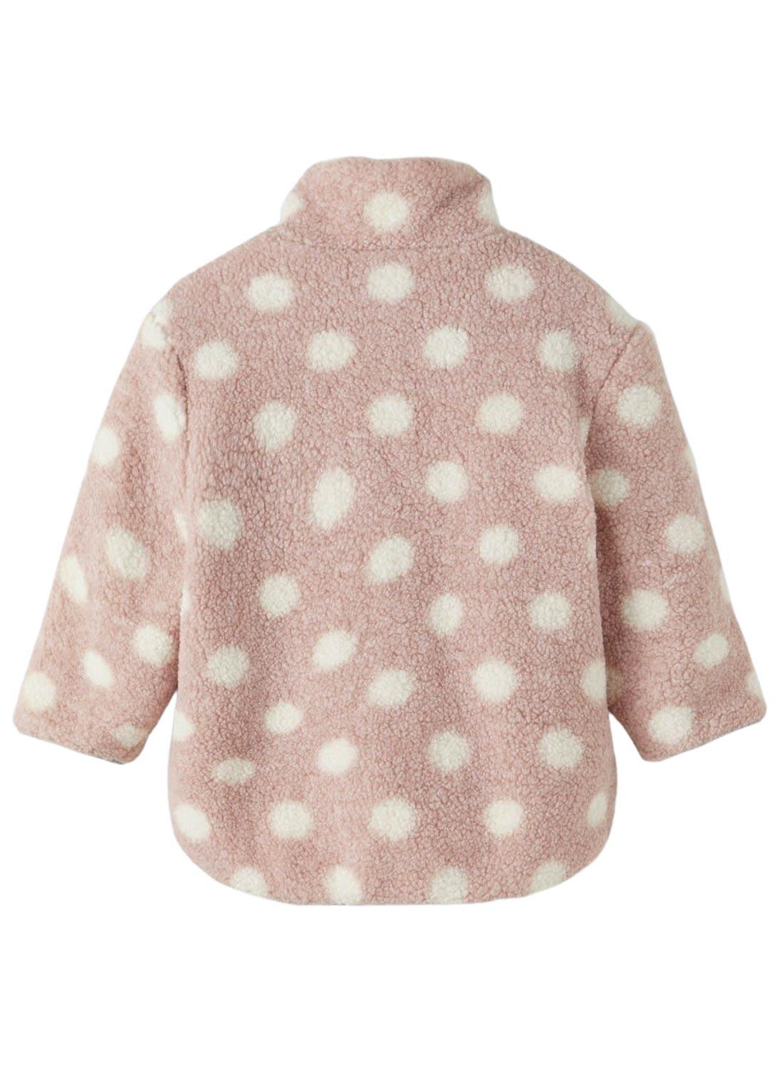 Casaca Name It Molina Teddy para Menina Rosa