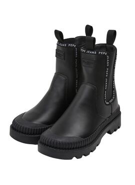 Botins Pepe Jeans Gum Chealse para Mulher Pretos