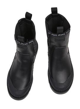 Botins Pepe Jeans Gum Chealse para Mulher Pretos