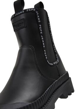 Botins Pepe Jeans Gum Chealse para Mulher Pretos