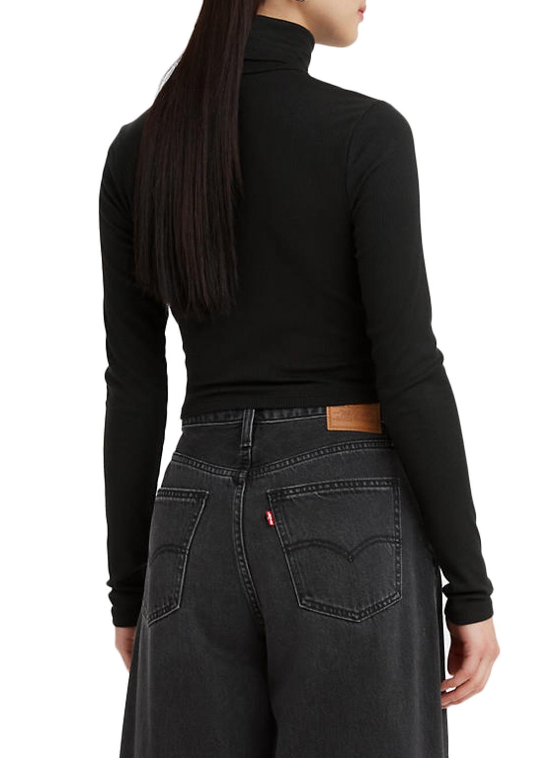 Camisola Levis Oriel Gola alta para Mulher Preto