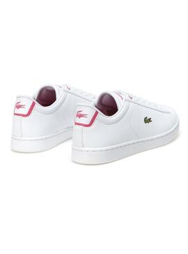 Sapato Lacoste Carnaby White Pink 
