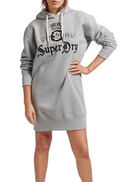 Vestido Superdry Pride In Craft Hooded Mulher Cinza