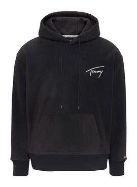 Sweat Tommy Jeans Polar Signature Homem Preto