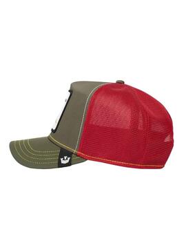 Gorro Goorin Bros Thunder Lizard Verde e Vermelho