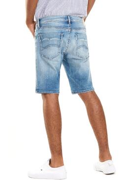 Shorts Tommy Jeans Scanton FLCNL Azul Homem