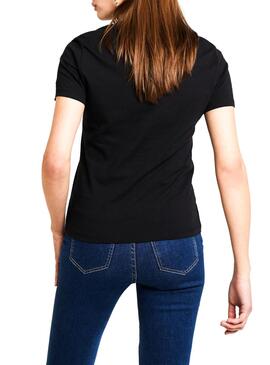 T-Shirt Tommy Jeans Corp Logo Preto Mulher
