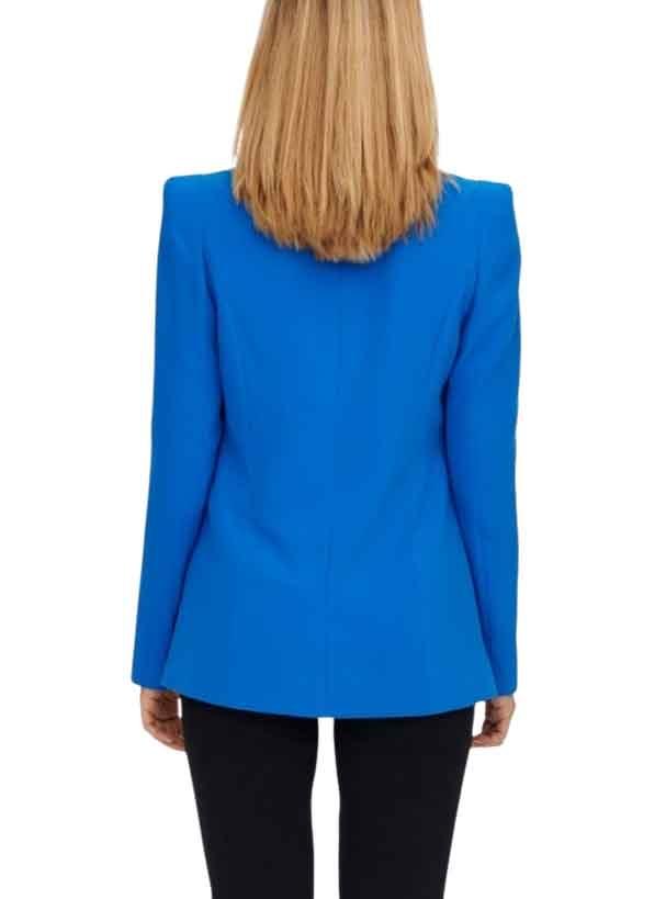 Blazer Only Gry Botones para Mulher Azul Elétrico