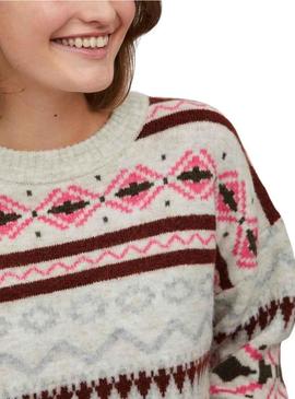 Camisola Vila Vicilia Jacquard para Mulher Multicolor