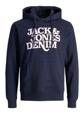 Sweat Jack & Jones Rack para Homem Azul Marinho