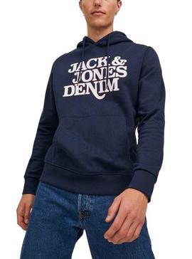 Sweat Jack & Jones Rack para Homem Azul Marinho