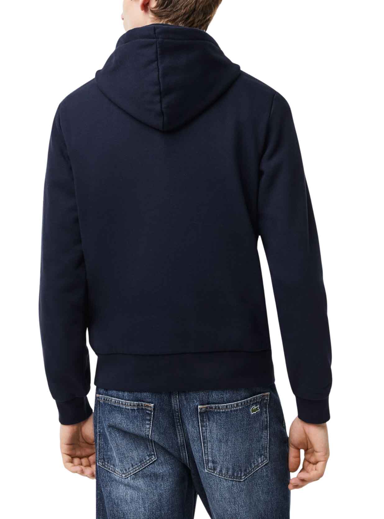 Sweat Lacoste Basic Hood Azul Marinho para Homem