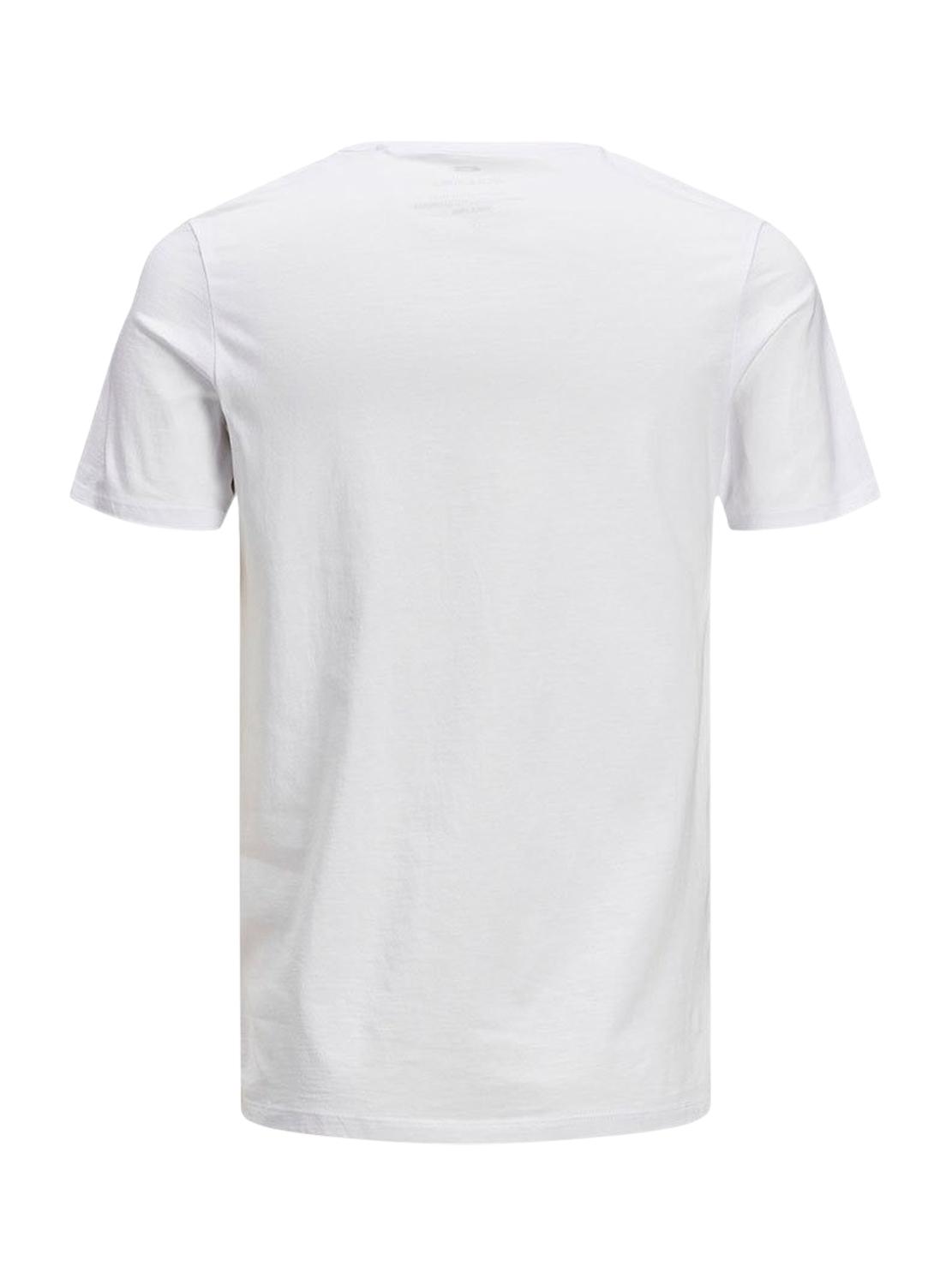 T-Shirt Jack & Jones Corp Logo Branco Homem