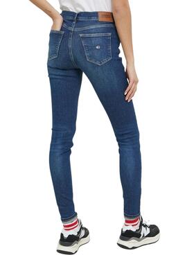 Jeans Tommy Jeans Nora Azul Mulher