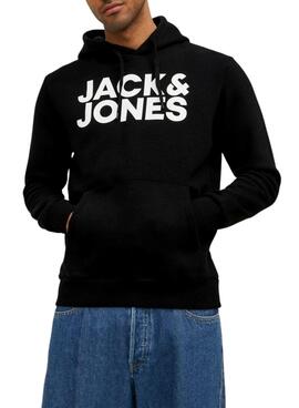 Sweat Jack & Jones Logo Maxi Preto Homem