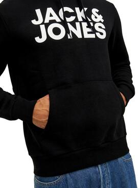 Sweat Jack & Jones Logo Maxi Preto Homem