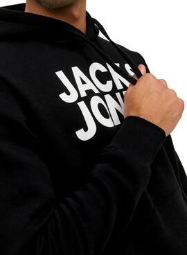 Sweat Jack & Jones Logo Maxi Preto Homem