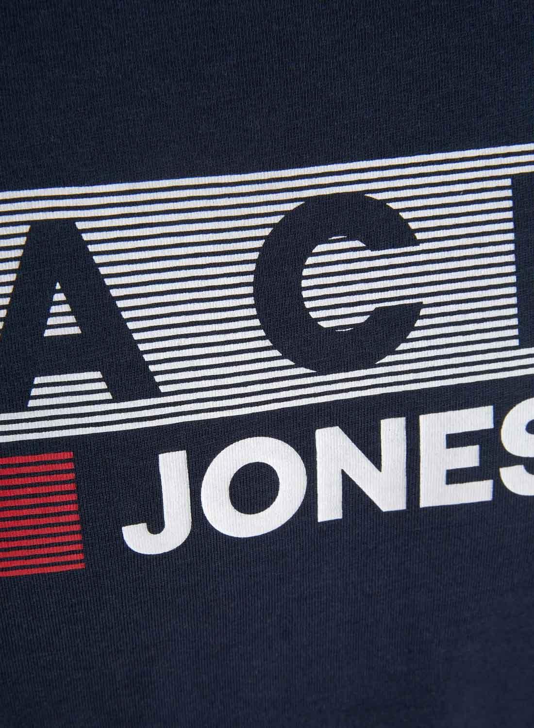 T-Shirt Jack & Jones Corp Logo Azul Marinho Homem