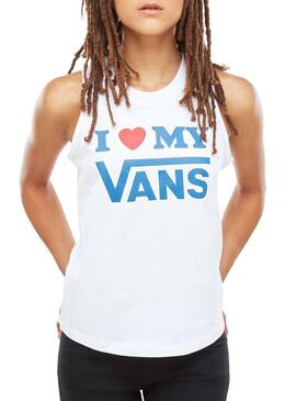 T-Shirt Vans Love Branco Mulher