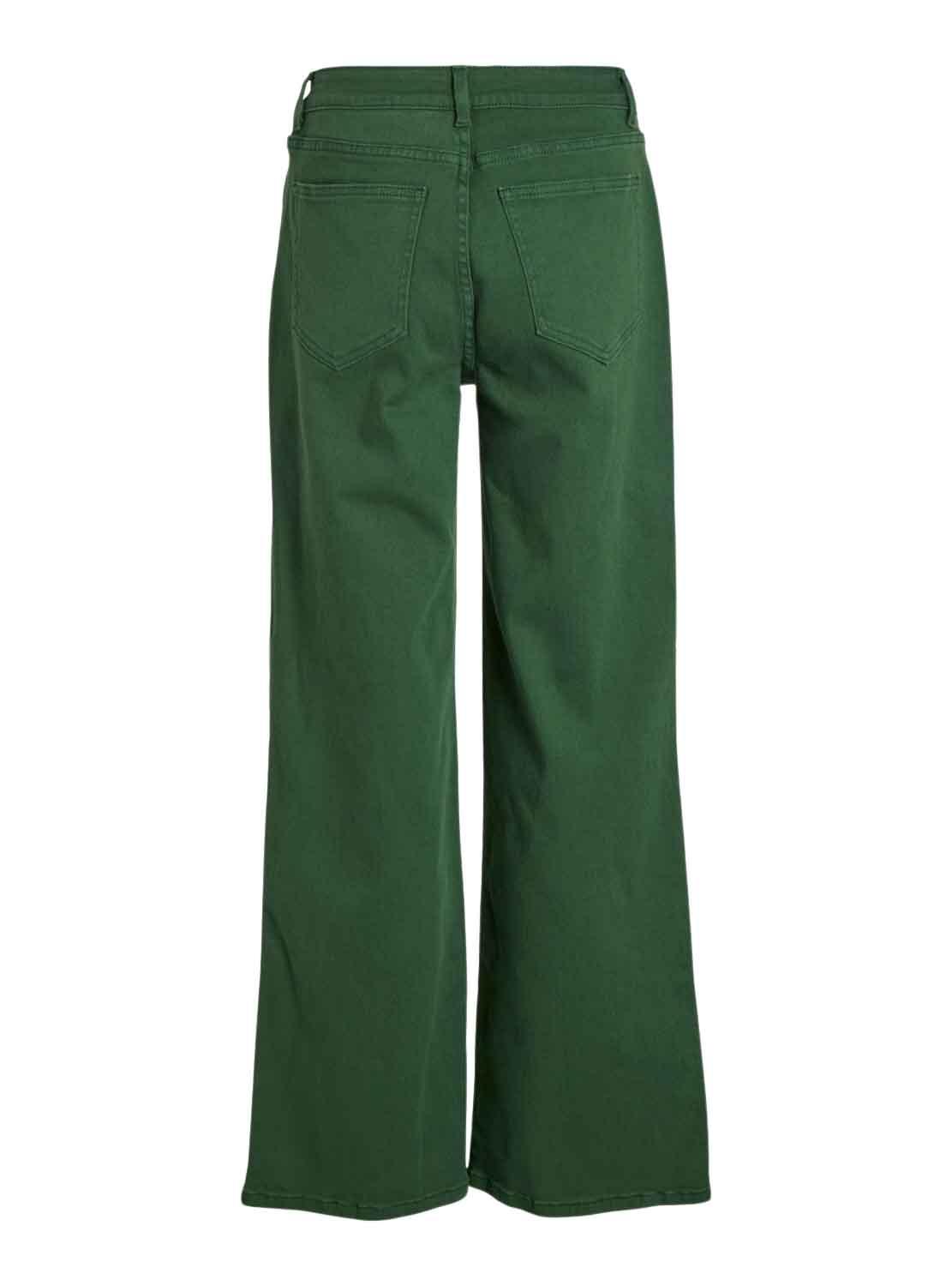 Pantalon Jeans Vila Vigree Verde para Mulher