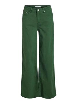 Pantalon Jeans Vila Vigree Verde para Mulher