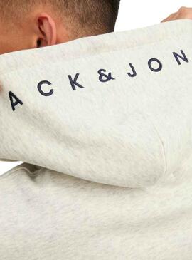 Sweat Jack and Jones Jestar Branco para Homem