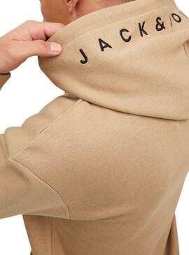 Sweat Jack and Jones Jestar Bege para Homem