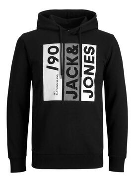 Sweat Jack e Jones Jio Preto para Homem