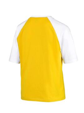 T-Shirt Puma XTG Colorblock Amarelo Mulher