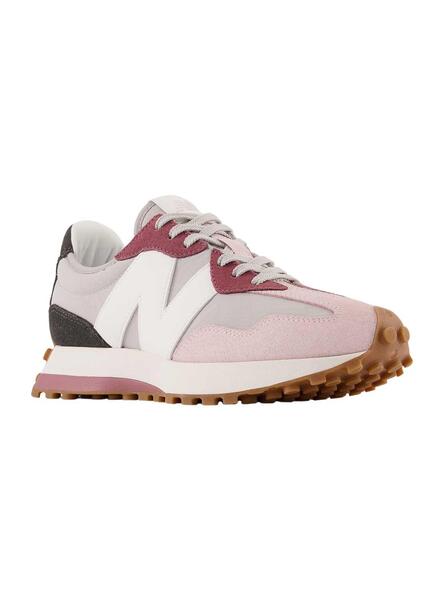 New balance 327 hot sale rosa e branco