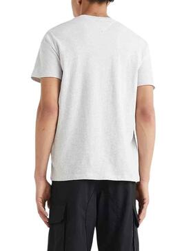 T-Shirt Tommy Jeans Essential Cinza para Homem